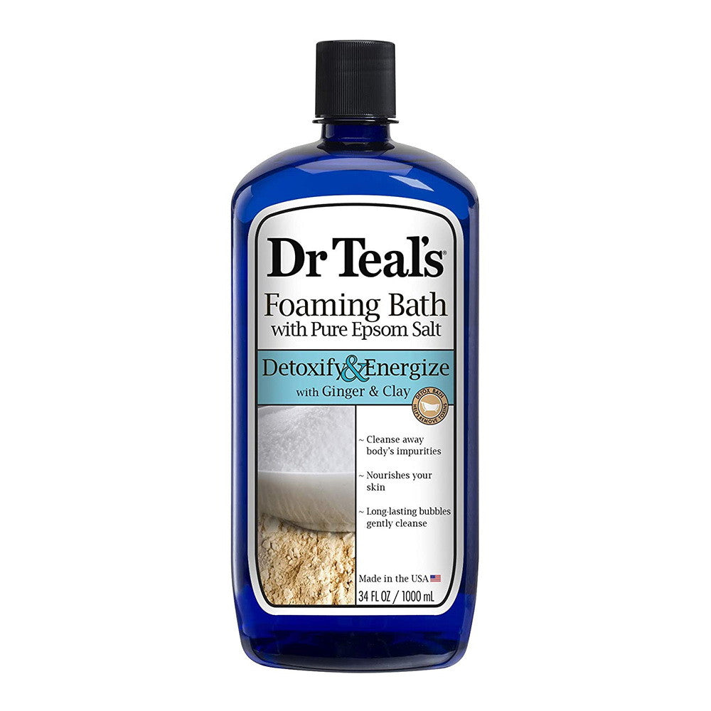 Dr. Teals Detoxify and Energize Pure Epsom Salt Foaming Bath, 34 Oz